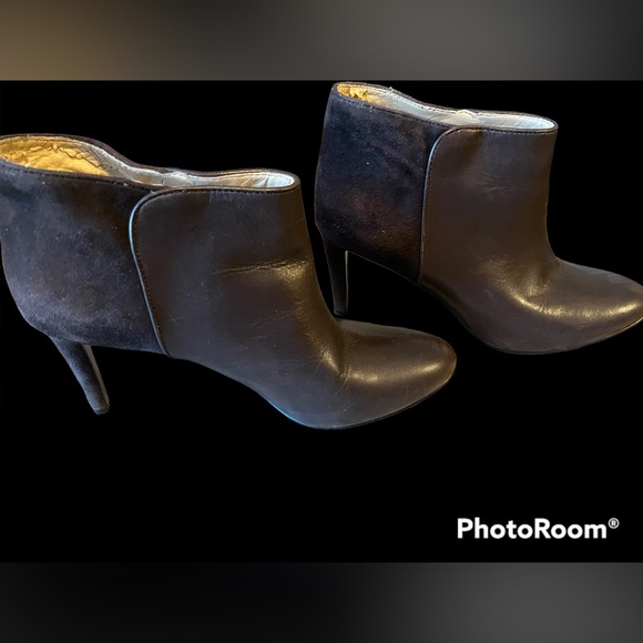 Nine West brown suede and leather bootie - Picture 4 of 7